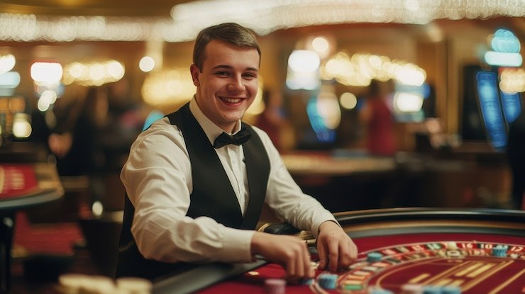 Mobile table games interface showing blackjack and roulette on tk999com platform